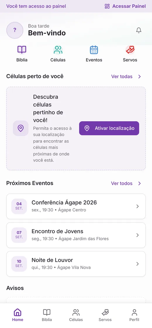 Rede Ágape — App do membro