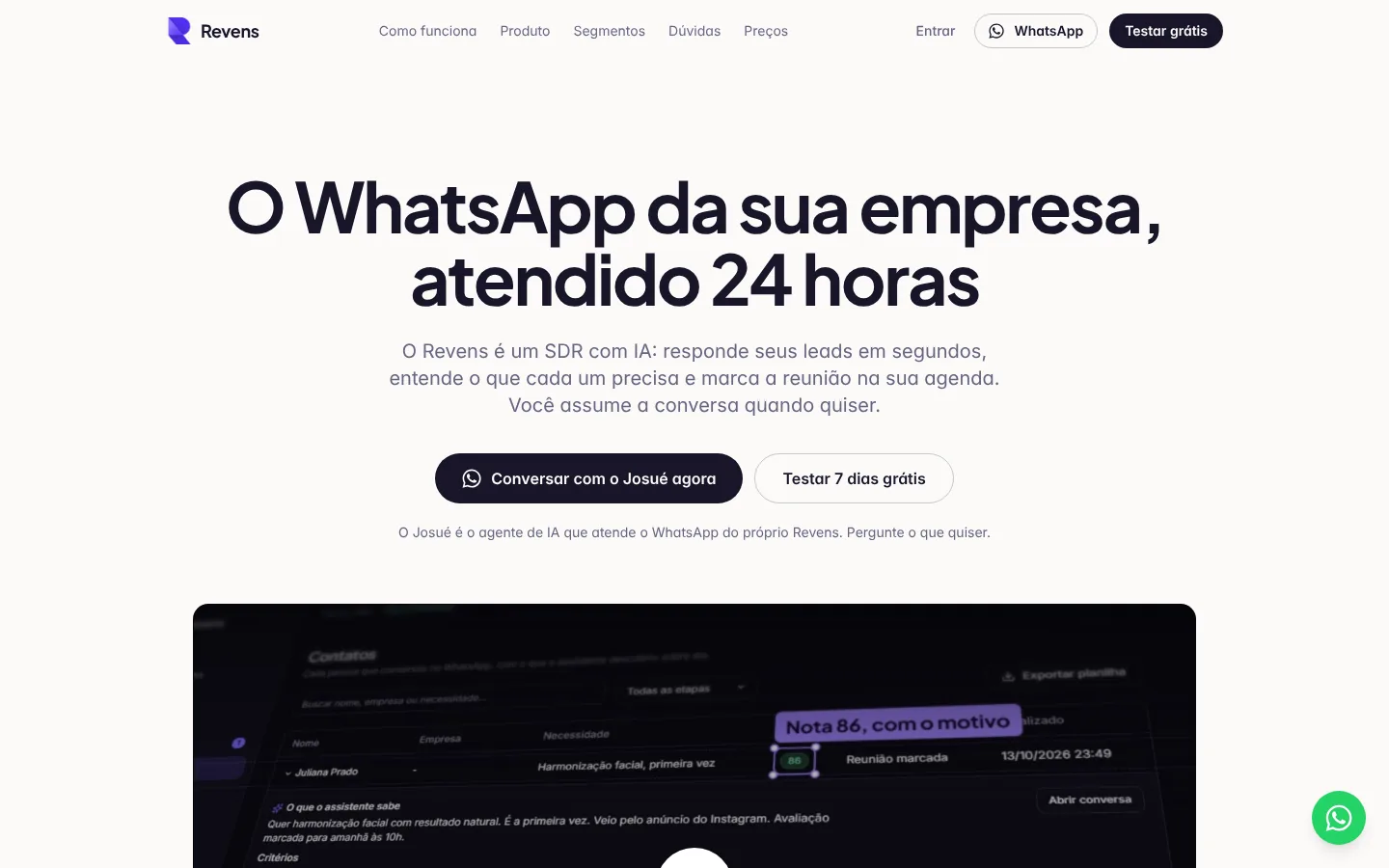 Revens — Site público do Revens